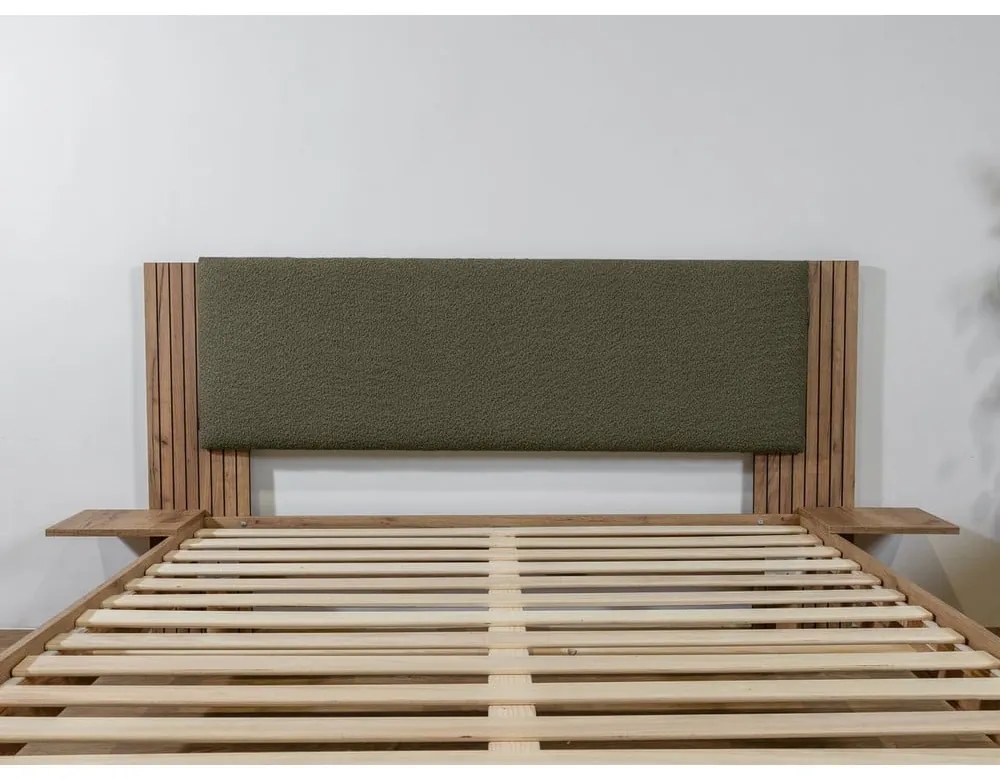 Zelená dvojlôžková posteľ s roštom 160x200 cm Lior – Bobochic Paris