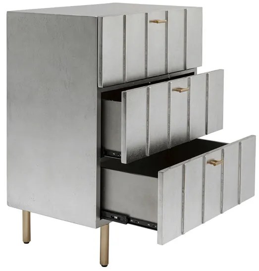 Venice Line komoda strieborná 60 cm