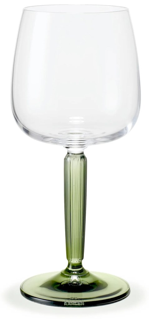 KÄHLER Pohár na víno Hammershøi Green 350 ml – set 2 ks