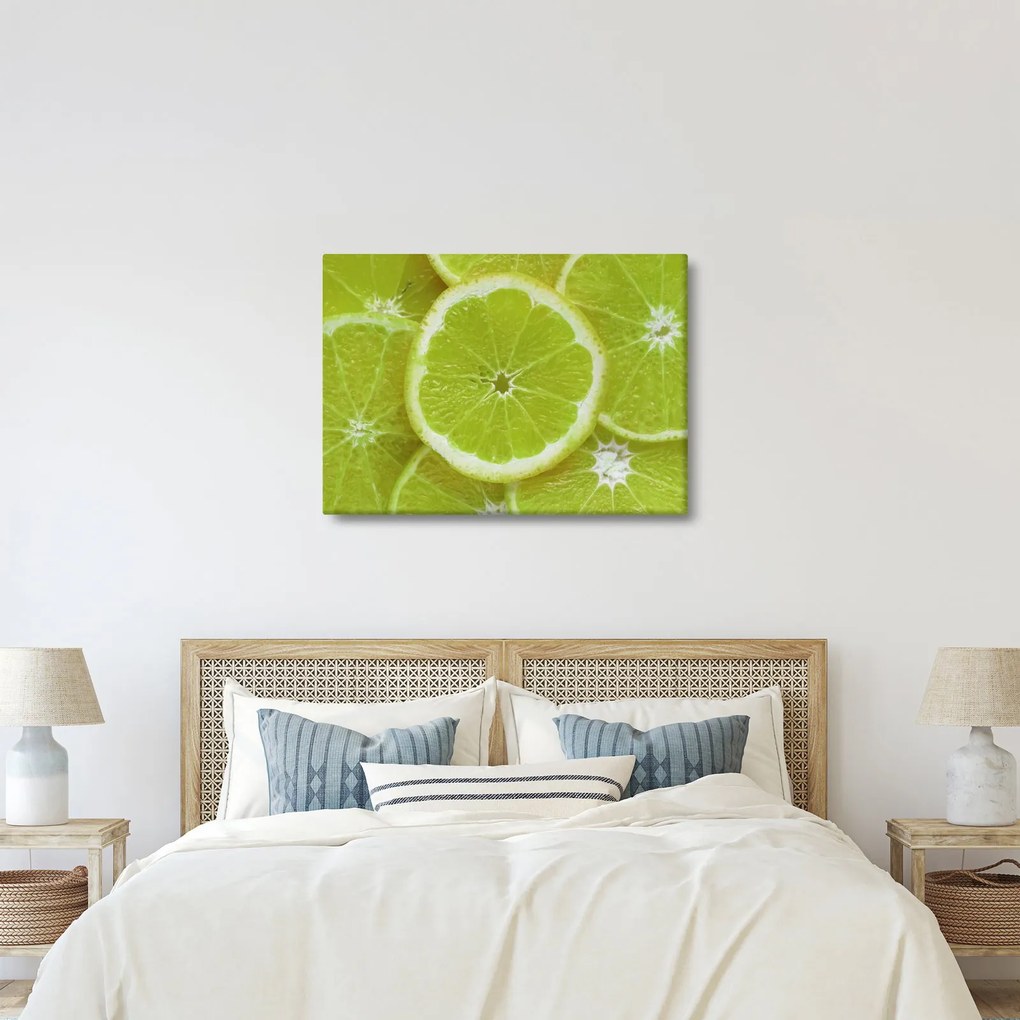 Obraz - citróny na reze (70x50 cm)