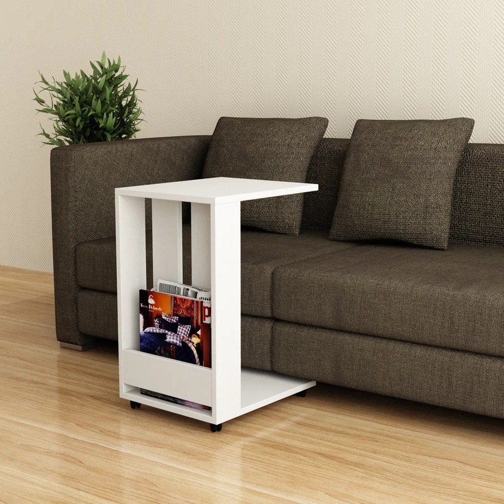 Odkladací stolík Edi White