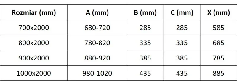 Mexen Exo, výklopné dvojité sprchové dvere 90 cm, číre sklo, zlatá, 814-090-000-50-00