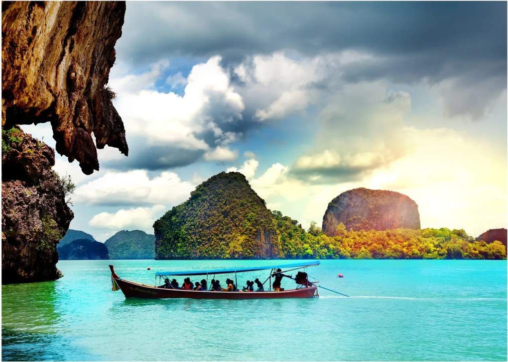 Sklenený obraz - Zátoka Phang Nga (70x50 cm)