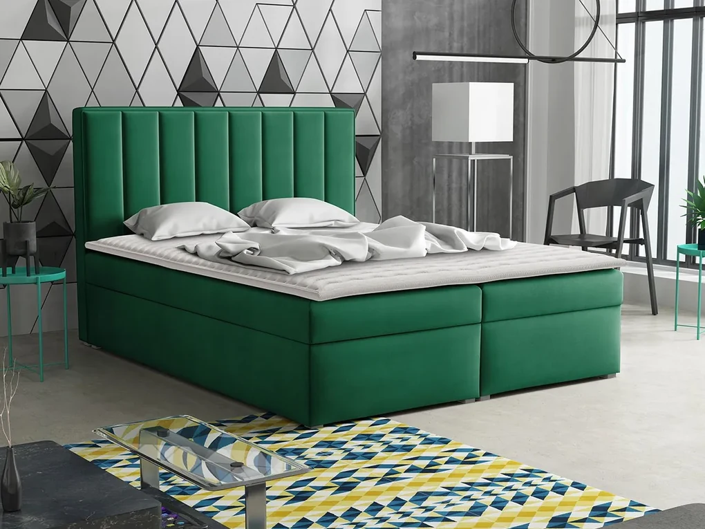 Kontinentálna posteľ Sonden Box, Rozmer postele: 180x200, Dostupné poťahy: Magic Velvet 2213