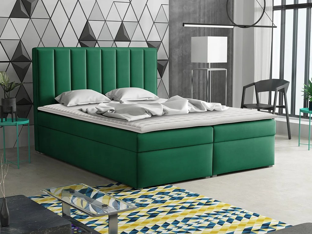 Kontinentálna posteľ Sonden Box, Rozmer postele: 180x200, Dostupné poťahy: Magic Velvet 2216