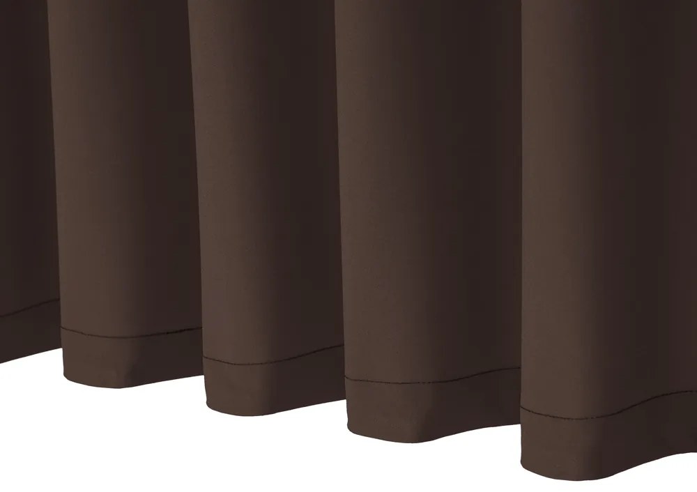 Biante Dekoračný záves Rongo RG-051 Hnedý 140x210 cm