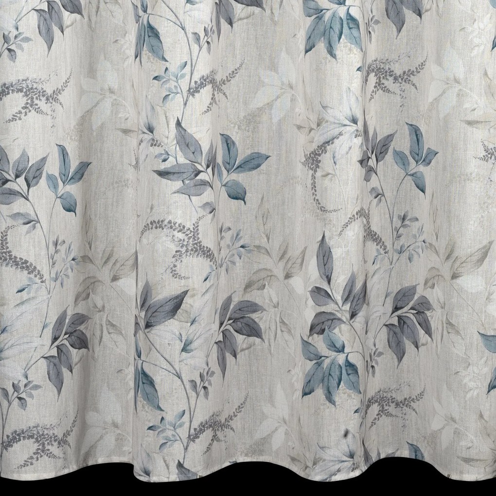 ZÁVES NA KRÚŽKOCH NICOLA 140X250 CM LISTY