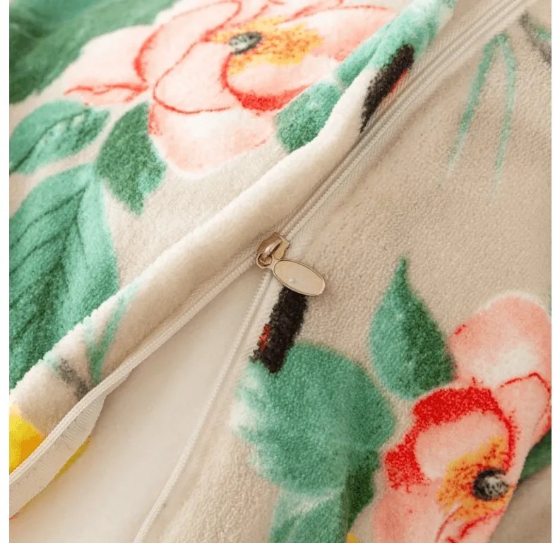 Obliečky mikroplyš PETALIA béžové Rozmer obliečky: 70 x 80 cm | 140 x 200 cm