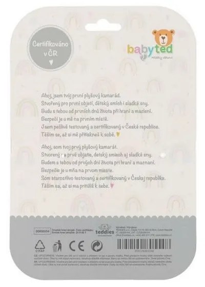 Naťahovací hrací strojček babyted Srnček plyš 30 cm záves na postieľku / kočík