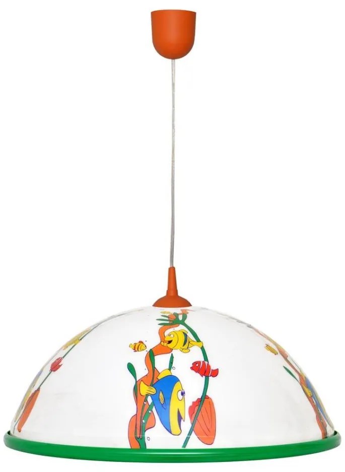 Detský luster na lanku FISH 1x27/15W/230V