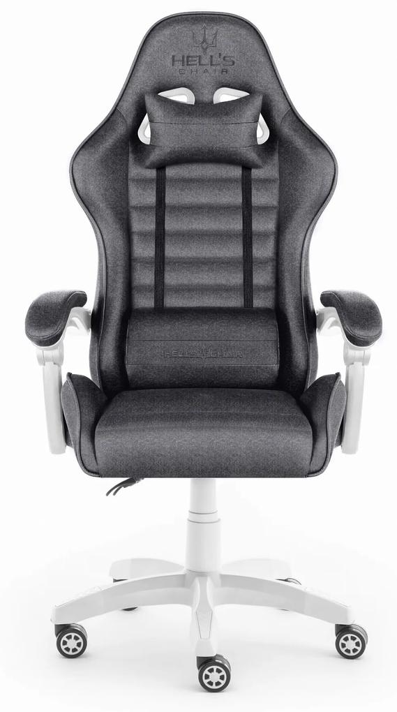 Hells Herná stolička Hell's Chair HC-1003 Grey White