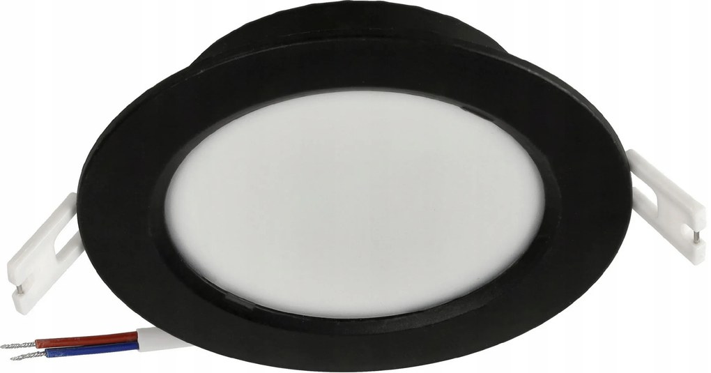 BERGE LED panel zapustený okrúhly 6W - 660lm - 4000K - čierny