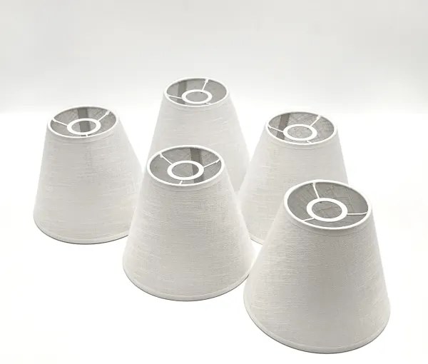 Brilagi - LED  Prisadený luster ANTHONY 5xE14/40W/230V dub orech/biela