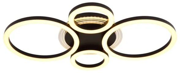 Globo 48039-40 - LED stropné svietidlo LORETTA LED/40W/230V pr. 35,5x53 cm čiern