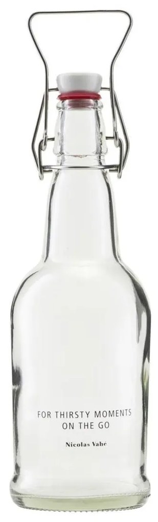 Nicolas Vahé Sklenená fľaša s klipom 480 ml - číra