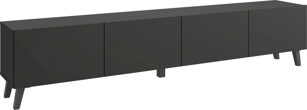 XXXLutz NÍZKA KOMODA, čierna, 190/40/32 cm P & B - Komody - 002778008102