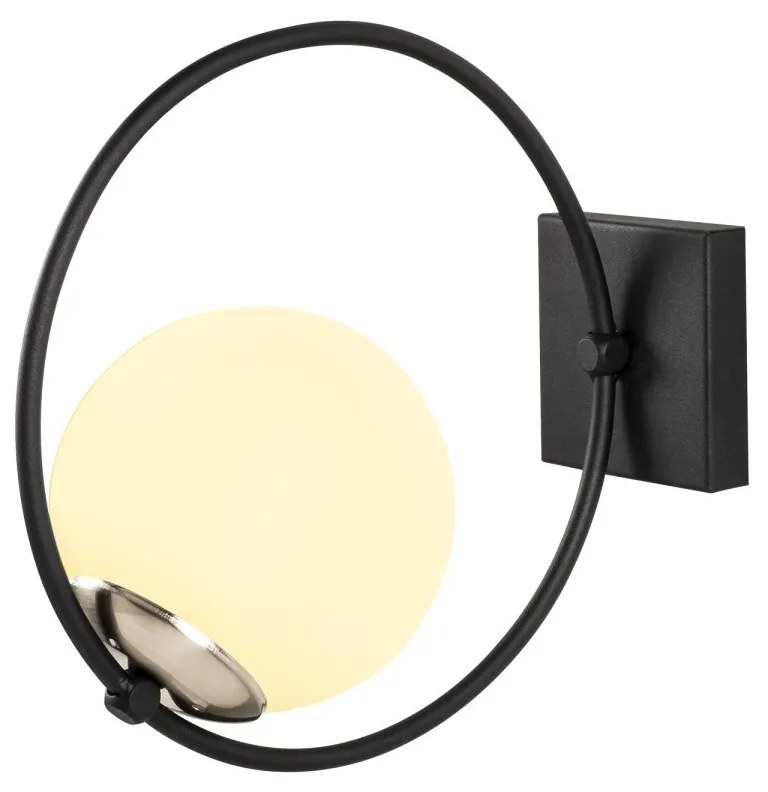 Nástenné svietidlo Dolunay čierna/biela