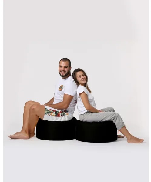 Taburet 55 cm čierna