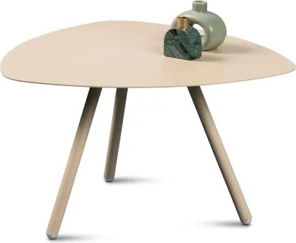 Stolík Mira, priemer 60 cm, béžový%