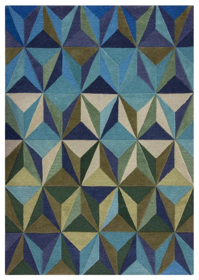 Modrý vlnený koberec 160x230 cm Reverie – Flair Rugs