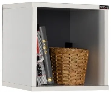 Nástenná polica 33x33 cm biela