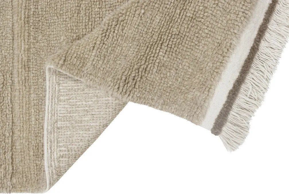 DOPREDAJ: 120x170 cm Vlněný koberec Steppe - Sheep Beige, 120x170, béžová, chodba / predsieň, Lorena Canals