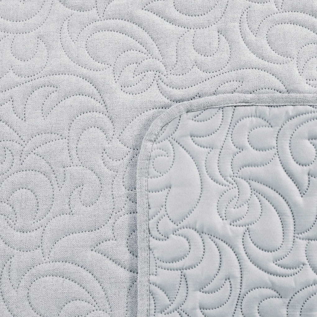 PREHOZ NA POSTEĽ LEN4 200X220 CM STRIEBORNÝ