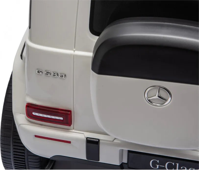 LEAN CARS Akumulátorové vozidlo Mercedes G 4x4 24 V 2580, biele