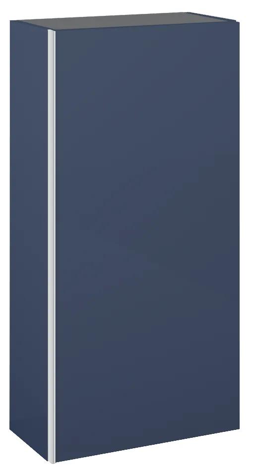 Elita Look, závesná bočná skrinka 40x21,6x80 cm 1D, modrá matná, ELT-168584