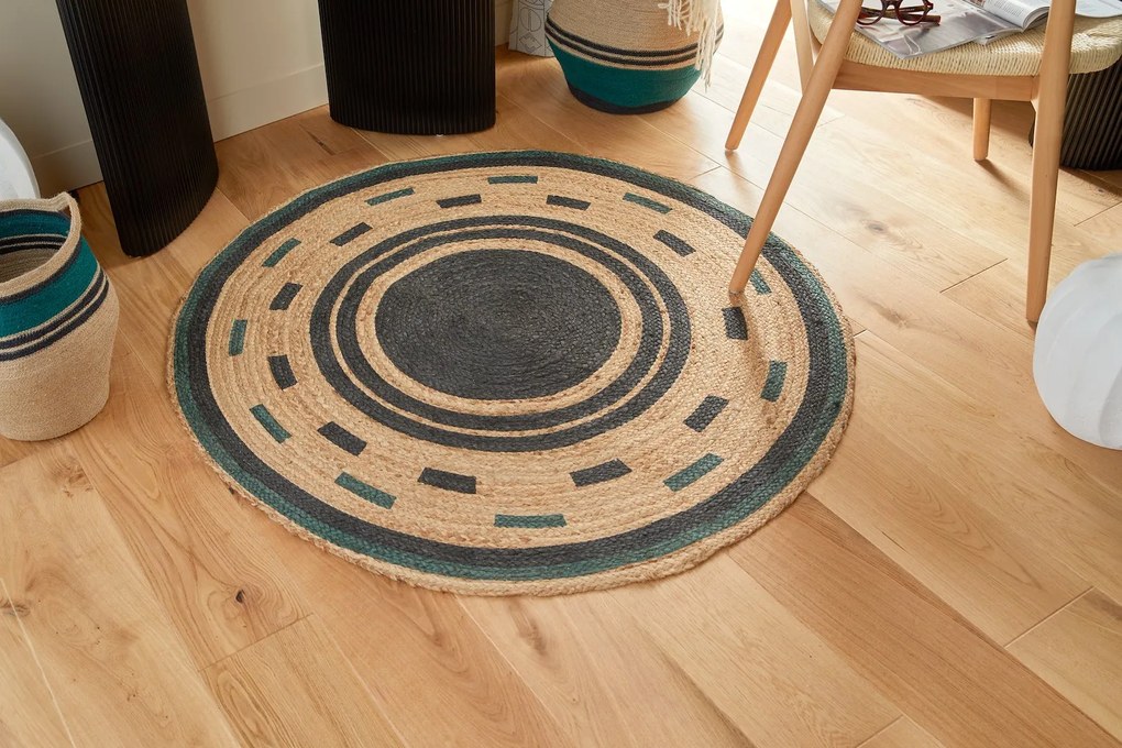 ATMOSPHERA Koberec Malakite, (fi) 120 cm, béžová/čierna/zelená