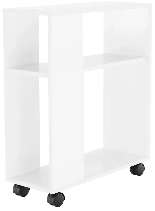 Gario Príručný stolík, biela, ZOELA NEW