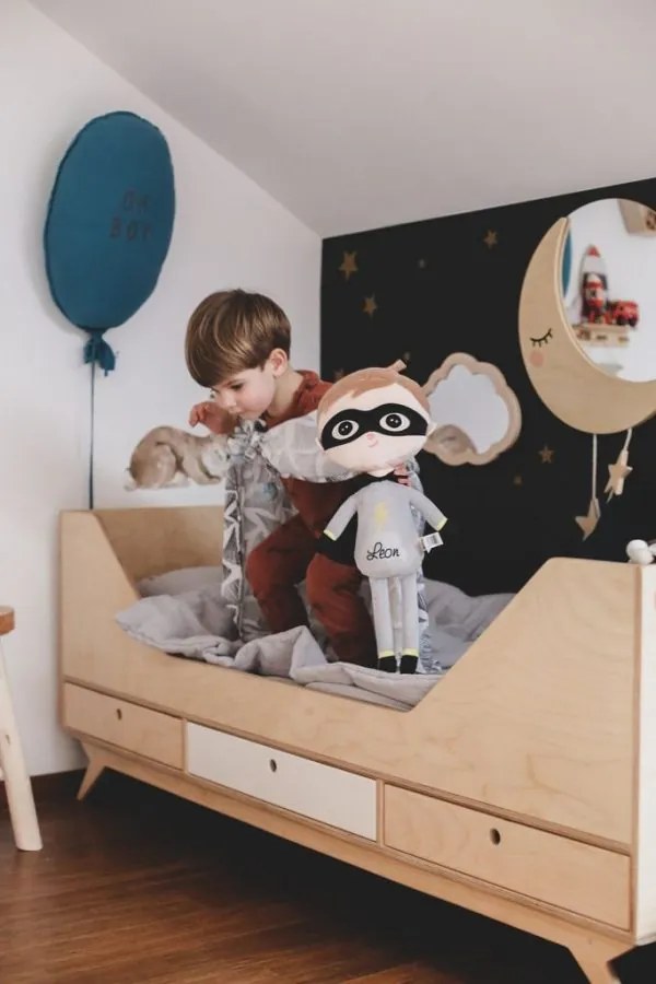 Mojkáčik pre chlapcov Superhrdina s menom Damik 50 cm