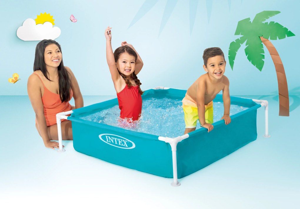 INTEX 57173 štvorcový detský bazén 122x122x30 cm