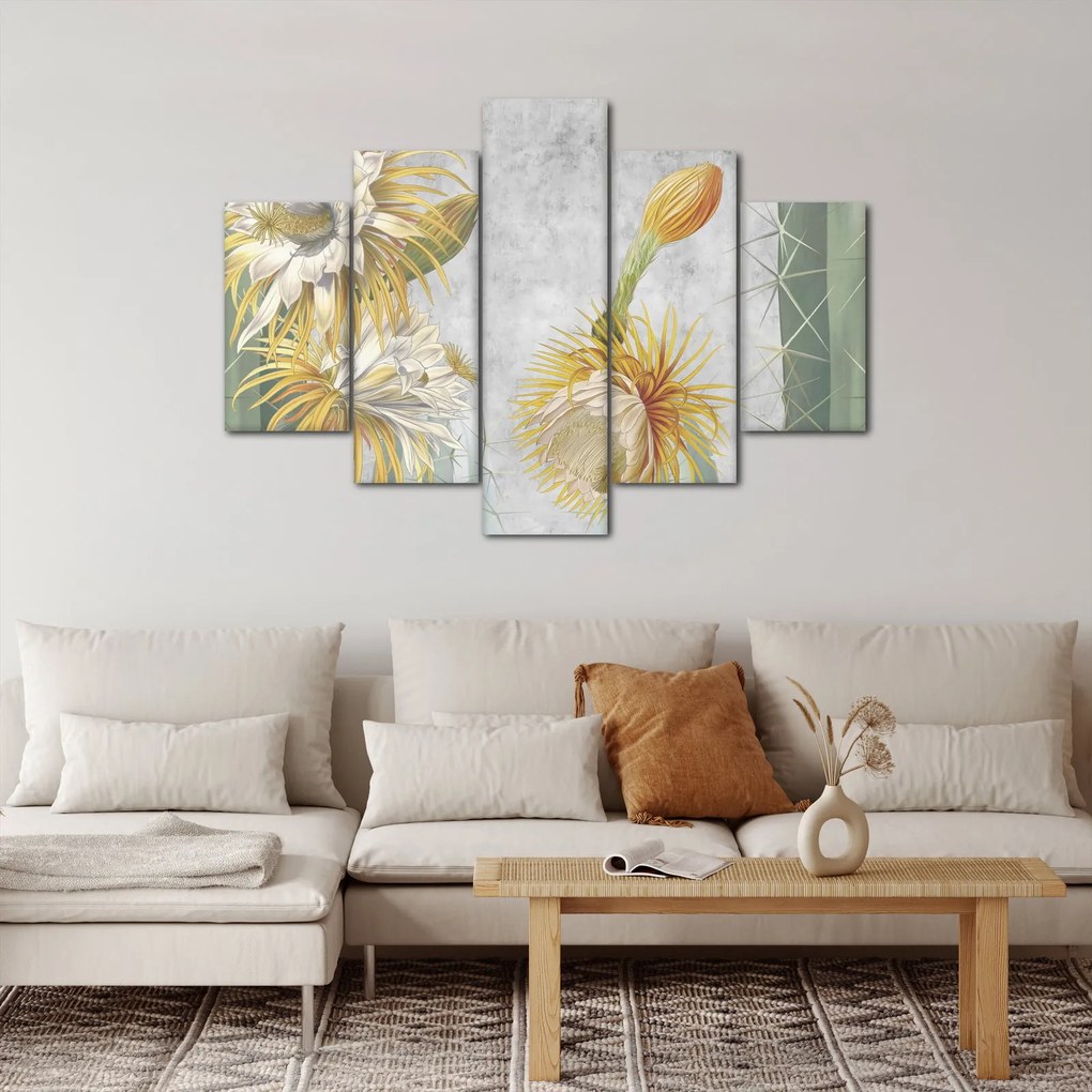 Obraz - Rozkvitnuté kaktusy (150x105 cm)