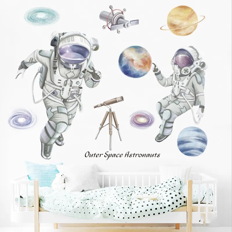 Samolepka na stenu "Astronauti" 88x82cm