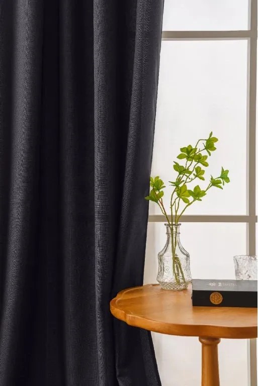 Záves OXFORD LIGHT 140x250 cm, tmavosivý Zavesenie: Riasiaca páska