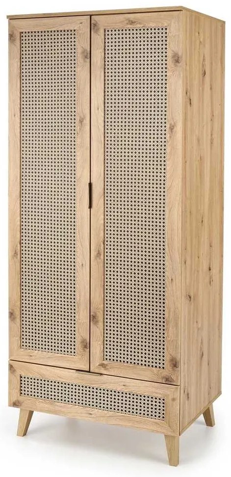Šatníková skriňa Rustico, dub artisan