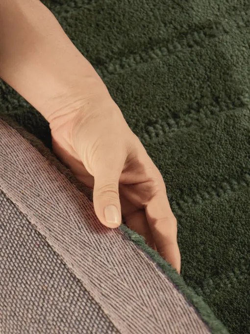 Koberec ARCURA tmavozelený kruh