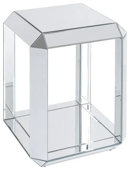Luxury Lia príručný stolík sklo