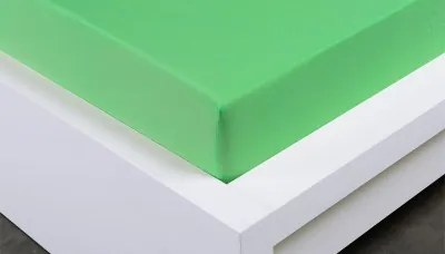 XPOSE ® Jersey prostěradlo Exclusive - letní zelená 120x200 cm