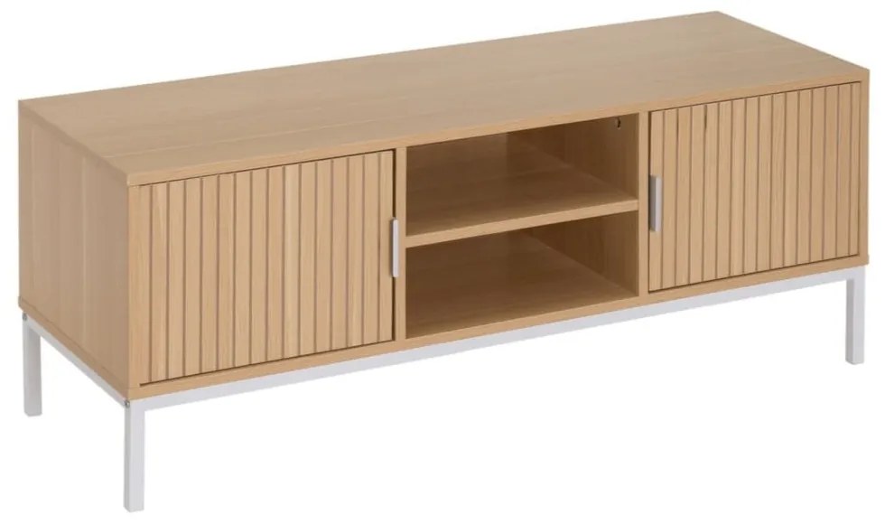 TV stolík v dekore duba v prírodnej farbe 120x45x40 cm Mid-Lines – Casa Selección