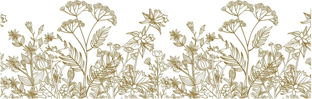 Obraz - Lúčne kvety (120x50 cm)
