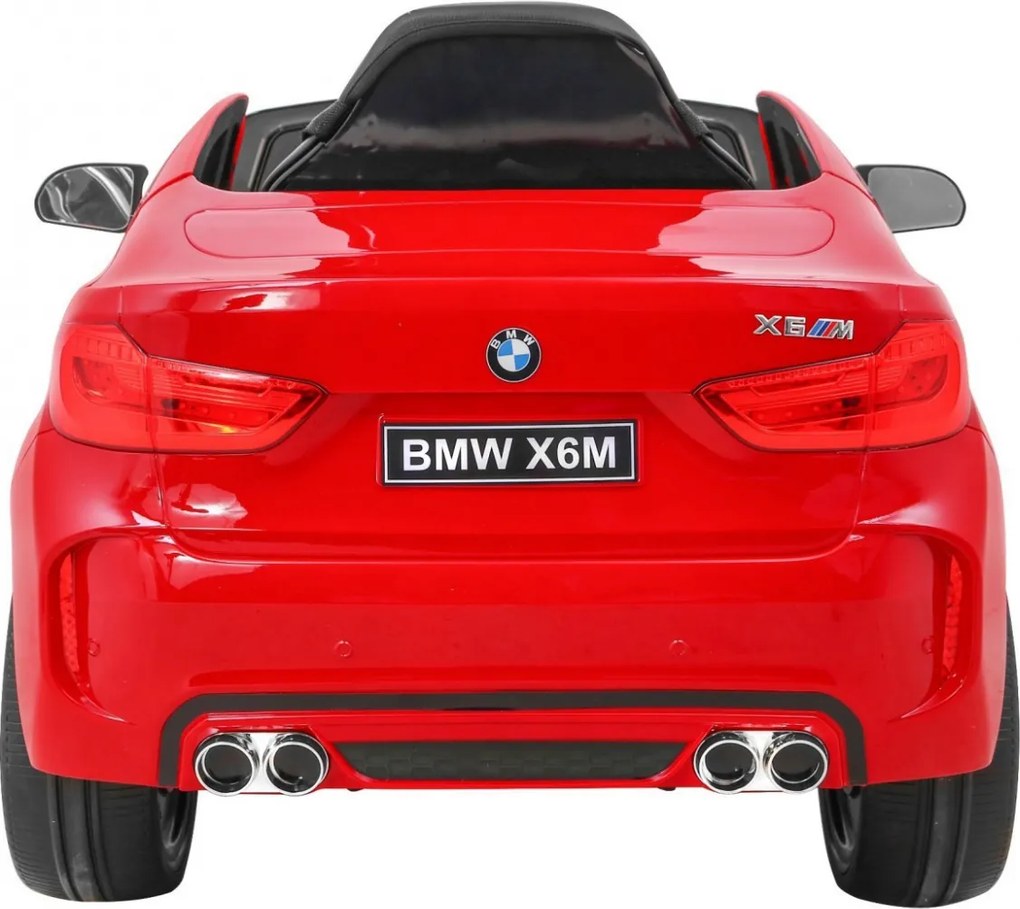 Ramiz Detské elektrické autíčko BMW X6M lakované - červené SUV + diaľkové ovládanie