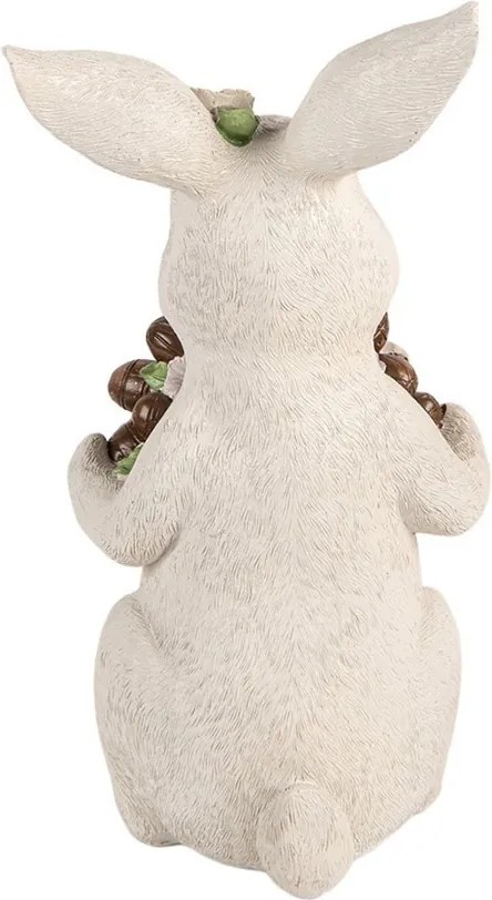 Dekorácia králik s čoko vencom a sirôtkami - 17*16*30 cm