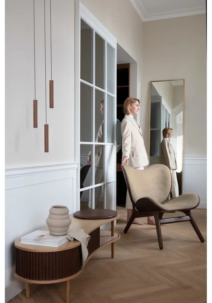 TV stolík v dekore duba v hnedo-prírodnej farbe 140x40 cm Audacious – UMAGE