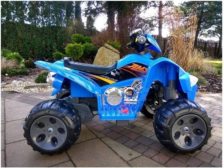 LEAN CARS Štvorkolka na batérie Big Wheels Blue