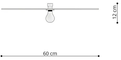 SIRKEL 60 Stropné/nástenné svetlo, čierna TH.143 - Sollux