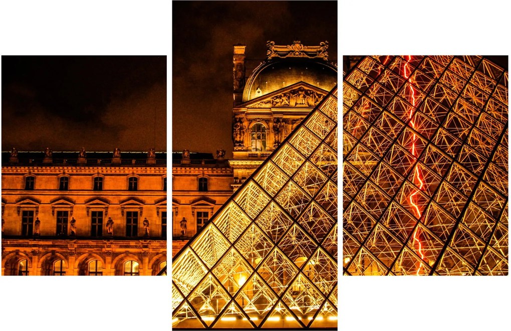 Obraz Louvre v Paríži (90x60 cm)