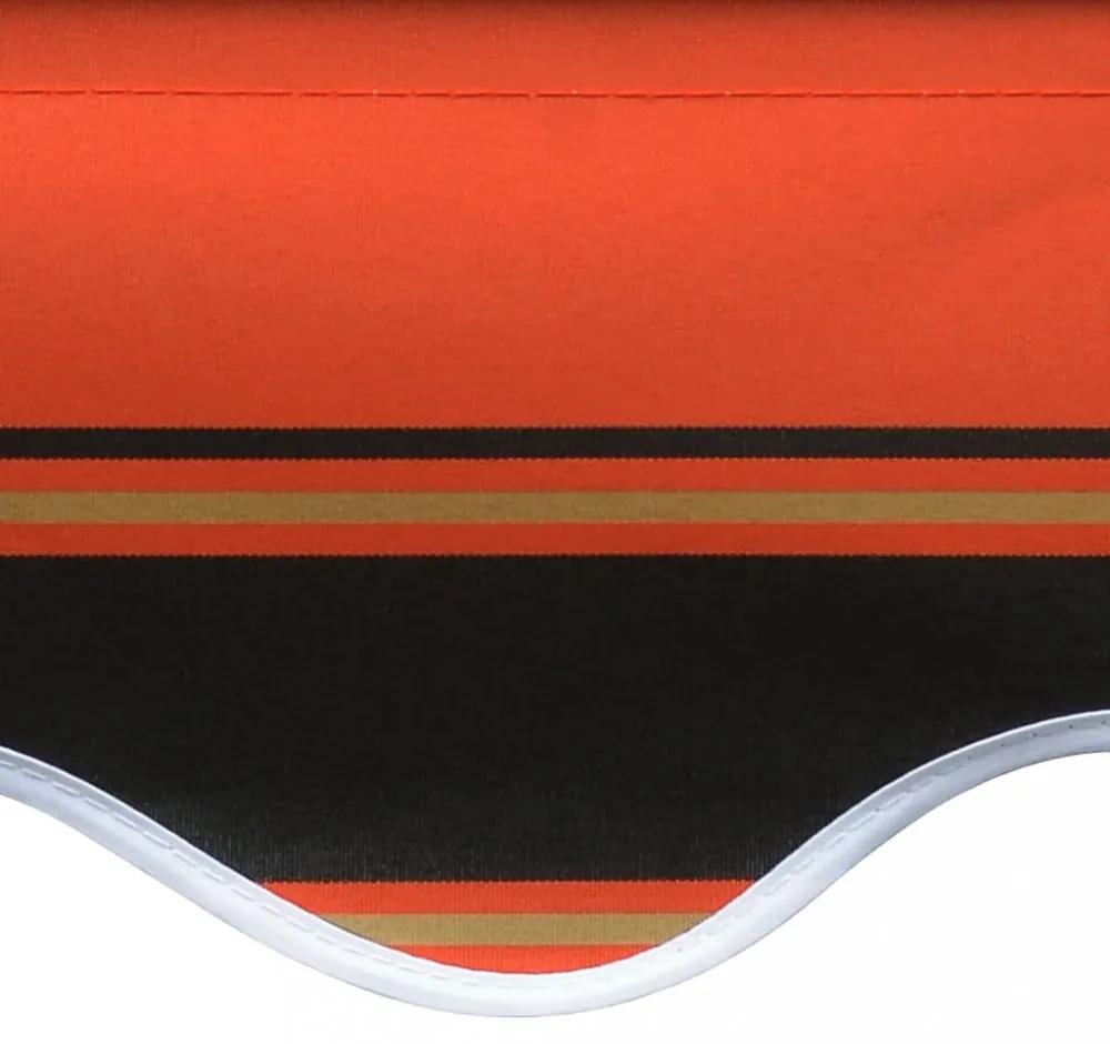Plachta na markízu 280 x 245 cm Dekorhome Hnedá / oranžová