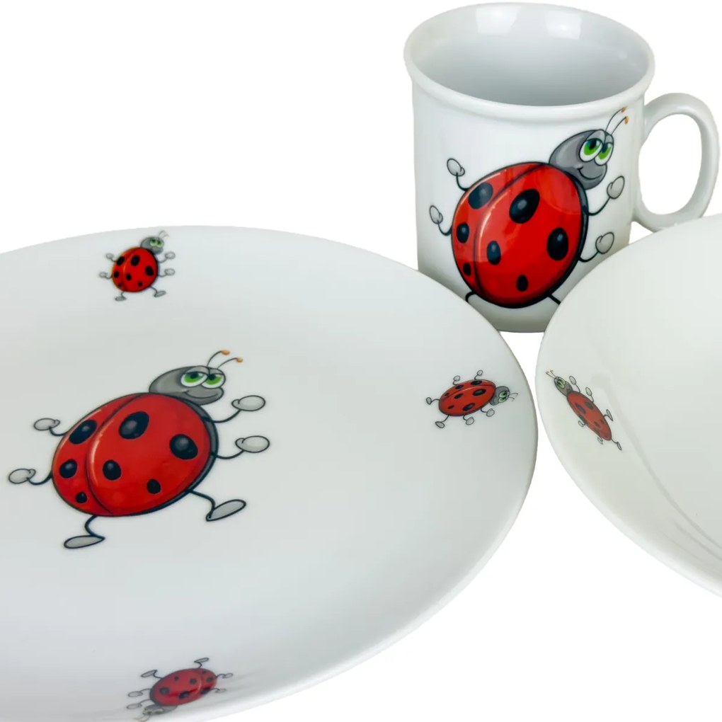 Thun 3-dielna detská jedálenská súprava Lienka